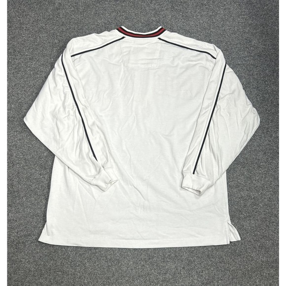 Vintage Lee Sport NHL Detroit Red Wings White V-Neck Spellout Sweatshirt Size XL - Picture 10 of 10